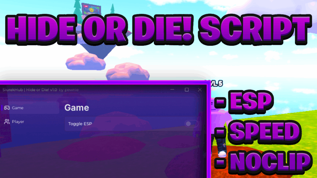 [NEW OP] Hide Or Die! Script Pastebin – (ROBLOX) *Speed & ESP* [Works On Mobile & PC]