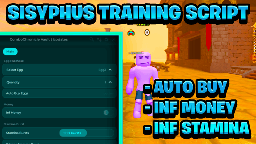 [NEW BEST] Sisyphus Training Script Pastebin – (ROBLOX) *Infinite Money & Auto Buy*