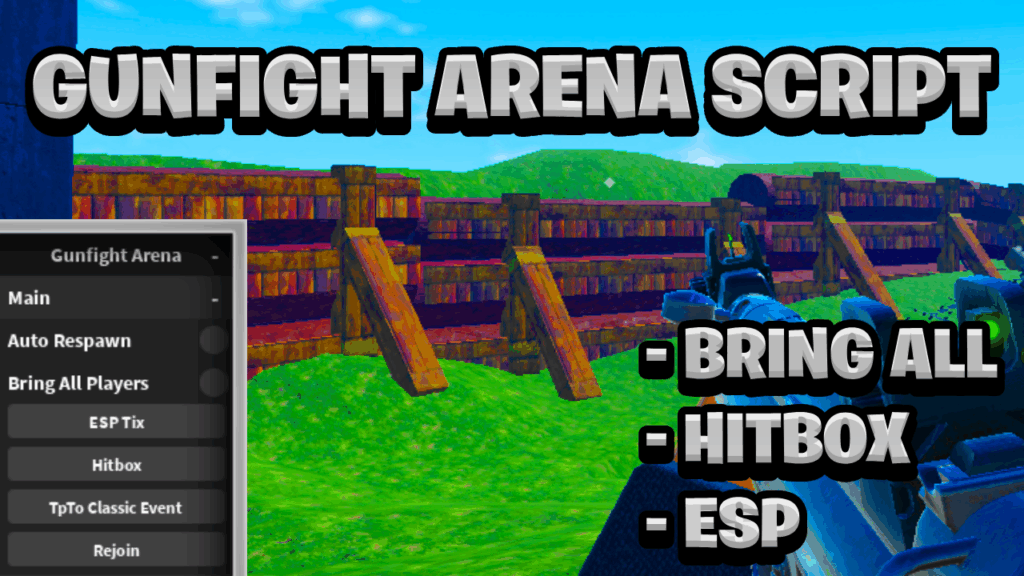 [NEW OP] Gunfight Arena Keyless Script Pastebin – (ROBLOX) *Bring All & Hitbox*