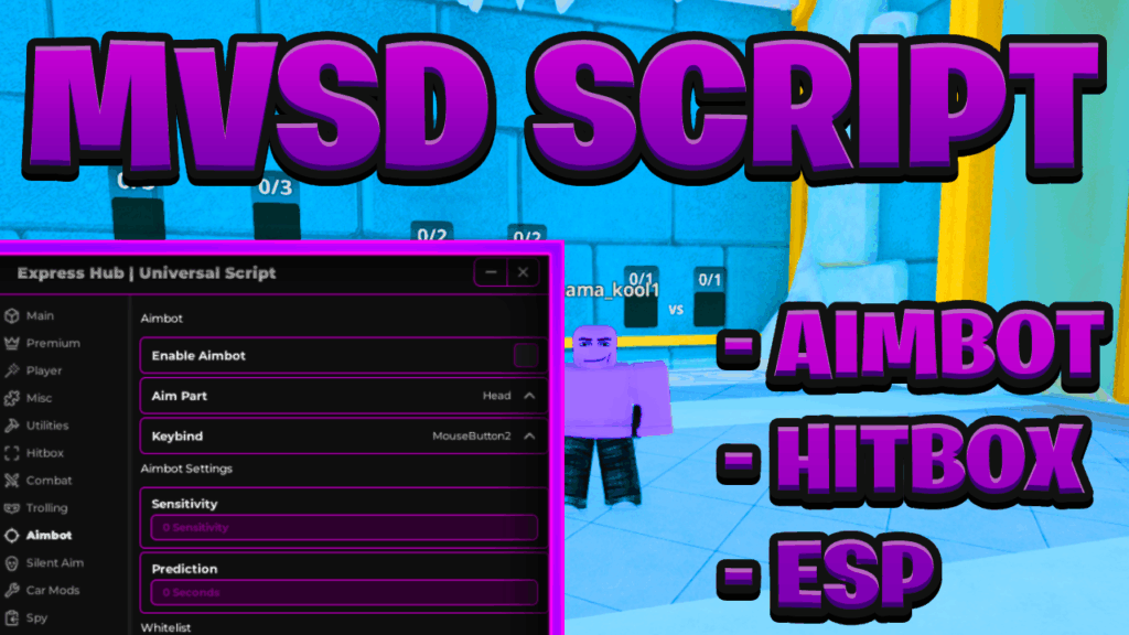 [BEST OP] Murderers VS Sheriffs Duels Script Pastebin – (ROBLOX) *Aimbot & Hitbox*