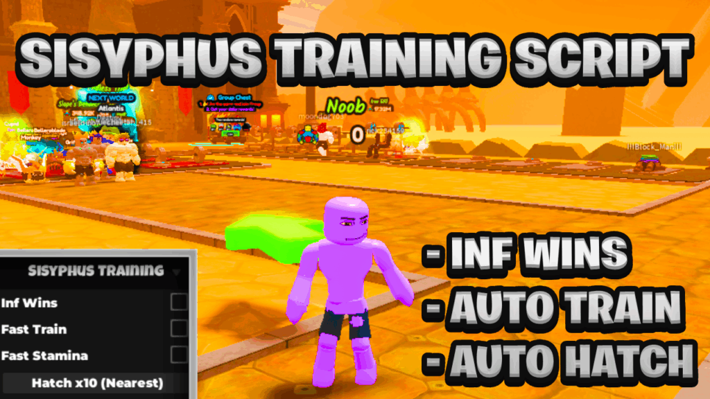 [NEW OP] Sisyphus Training Script Pastebin – (ROBLOX) *Infinite Wins & Auto Farm*