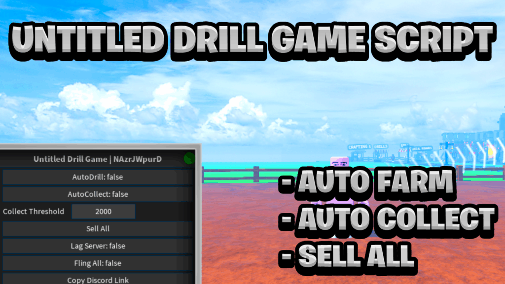 [NEW OP] Untitled Drill Game Keyless Script Pastebin – (ROBLOX) *Auto Farm* Exploit