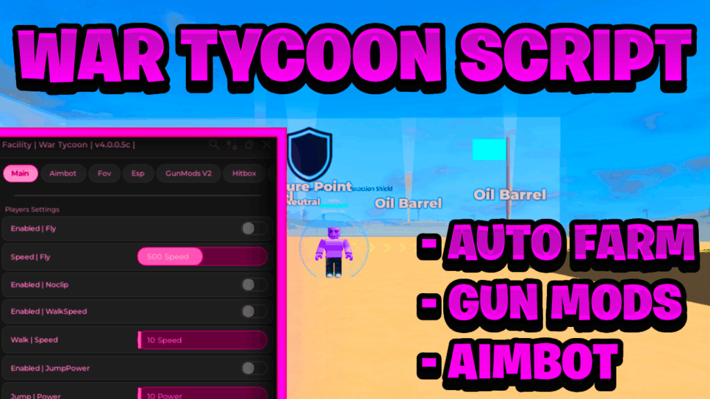 [BEST NEW] War Tycoon Script Pastebin – (ROBLOX) *Auto Farm & Aimbot* Exploit