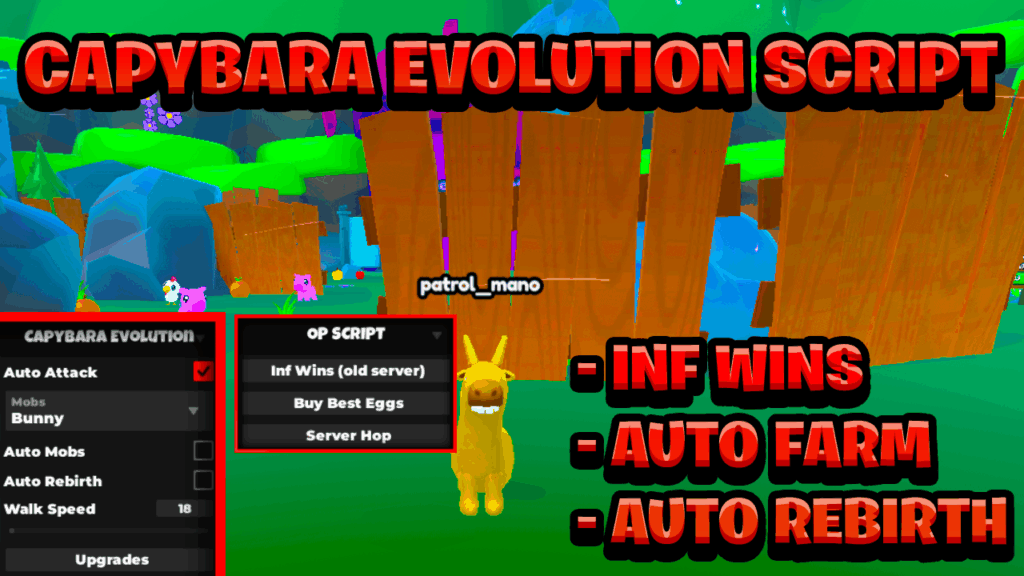 [NEW BEST] Capybara Evolution Script Pastebin – (ROBLOX) *Infinite Wins & Auto Farm*