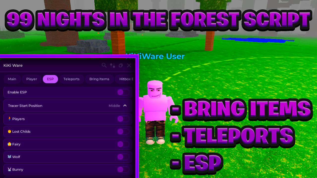 [NEW OP] 99 Nights In The Forest Script Pastebin – (ROBLOX) *Bring Items* Exploit