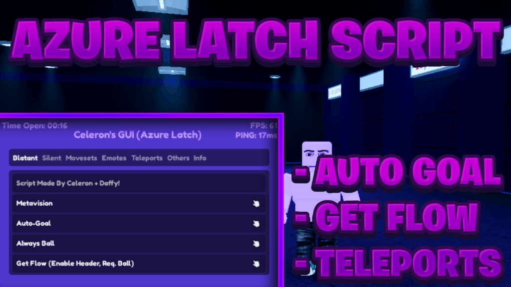 [BEST NEW] Azure Latch Keyless Script Pastebin – (ROBLOX) *Auto Goal* Exploit