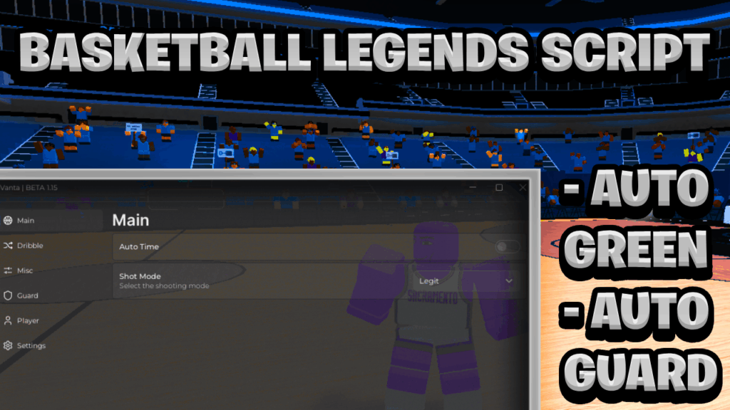 [OP NEW] Basketball Legends Script Pastebin – (ROBLOX) *Auto Green* Exploit