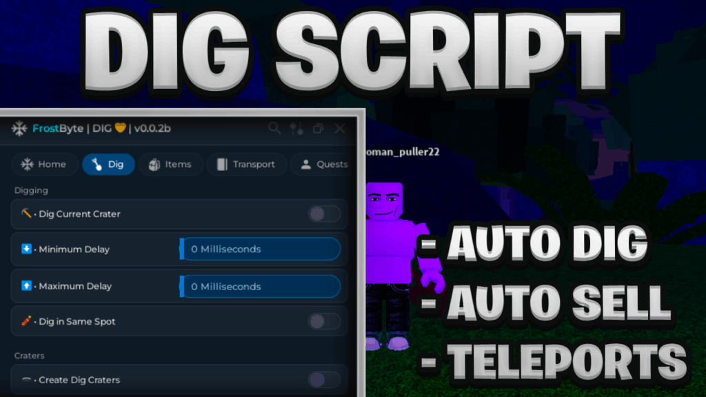 [NEW BEST] DIG Script Pastebin – (ROBLOX) *Auto Dig & Auto Sell* Exploit