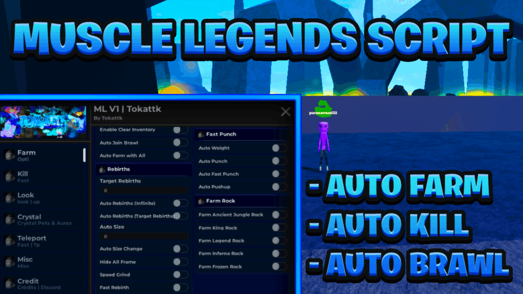 [BEST OP] Muscle Legends Keyless Script Pastebin – (ROBLOX) *Auto Farm & Auto Brawl*