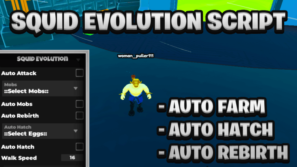 [NEW BEST] Squid Evolution Keyless Script Pastebin – (ROBLOX) *Auto Farm* Exploit