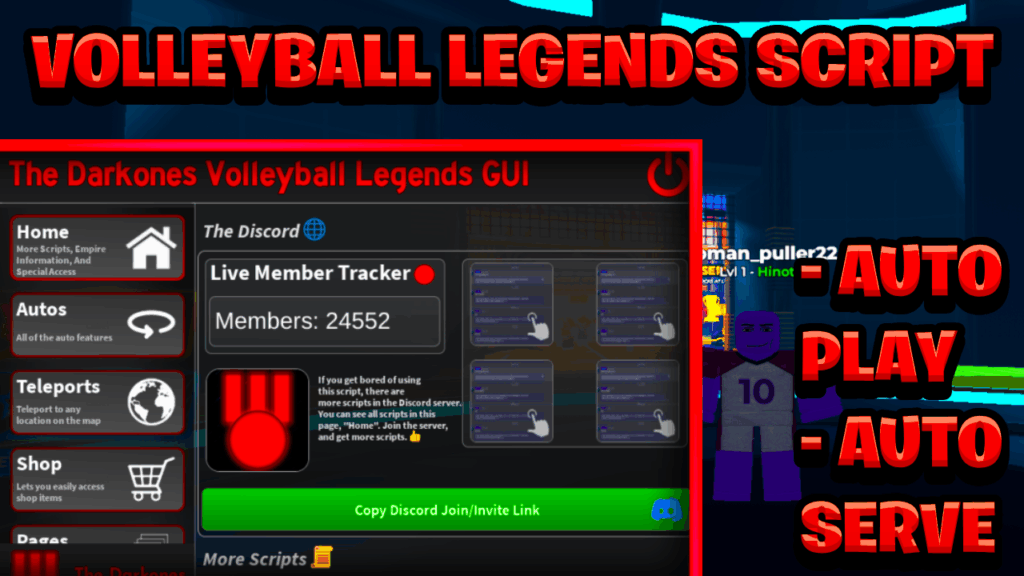 [BEST NEW] Volleyball Legends Keyless Script Pastebin – (ROBLOX) *Auto Play*