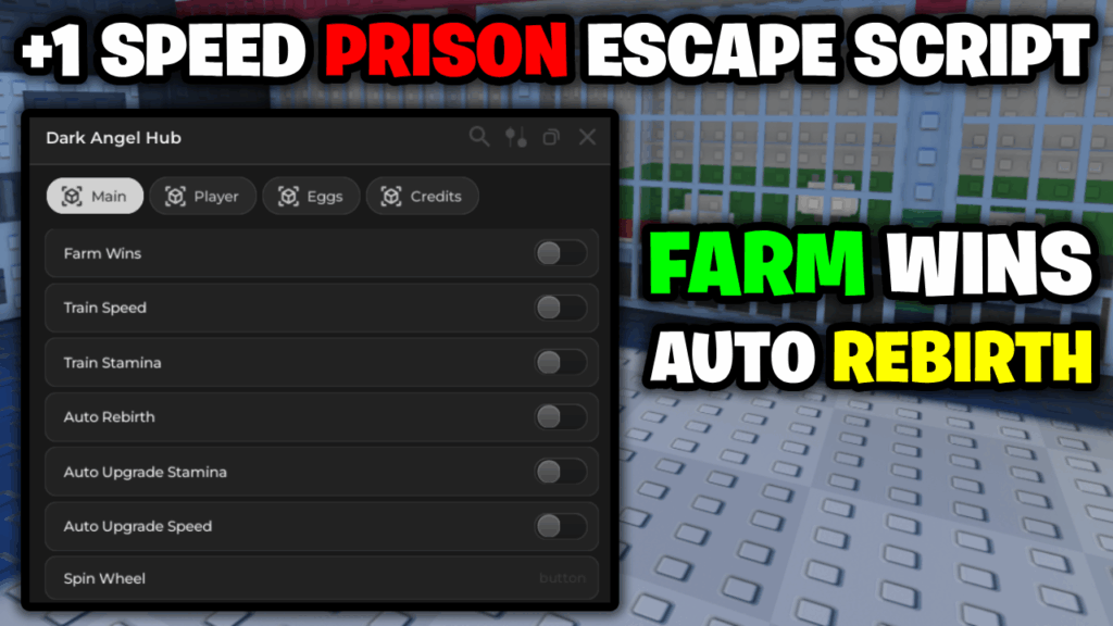 [NEW💎] +1 Speed Prison Escape Script – *Farm Wins & Auto Rebirth* ROBLOX