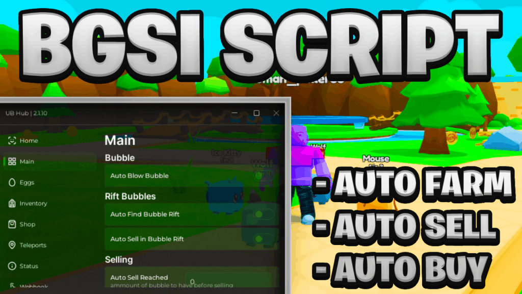 [NEW BEST] Bubble Gum Simulator Infinity Script Pastebin – (ROBLOX) *Auto Farm*