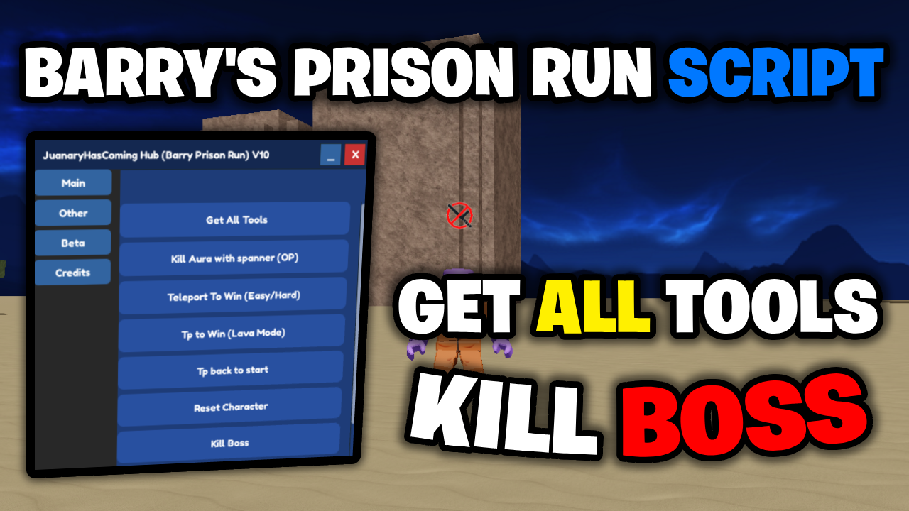 [💎OP] Barry’s Prison Run Script – *Get All Tools, Kill Boss & More* ROBLOX