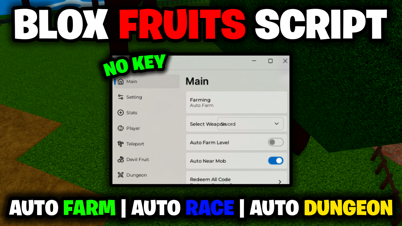 [NEW⭐] Blox Fruits Script – *Auto Farm, Auto Race & More* ROBLOX (NO KEY!)