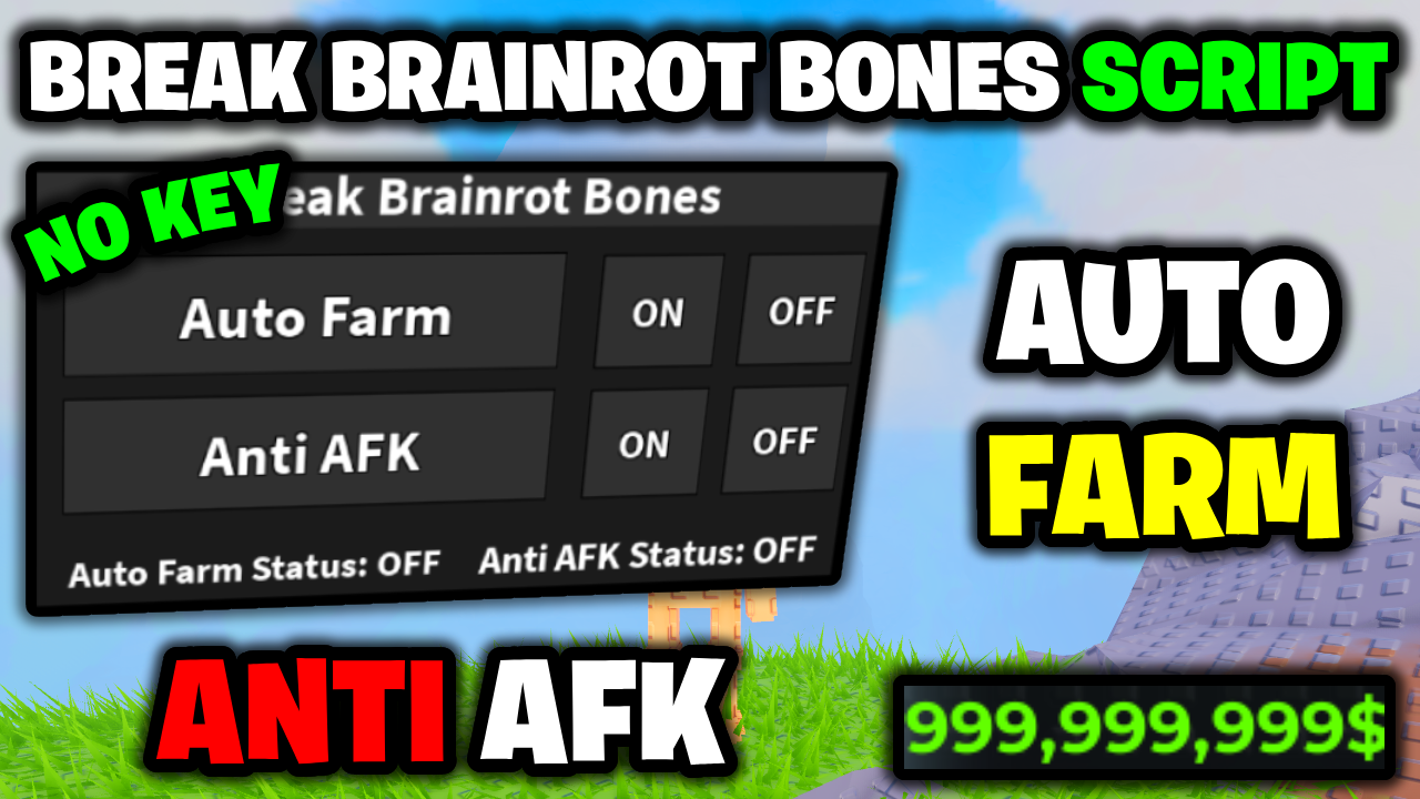 [⭐OP] Break Brainrot Bones Script – *Auto Farm & Anti AFK* ROBLOX (NO KEY!)