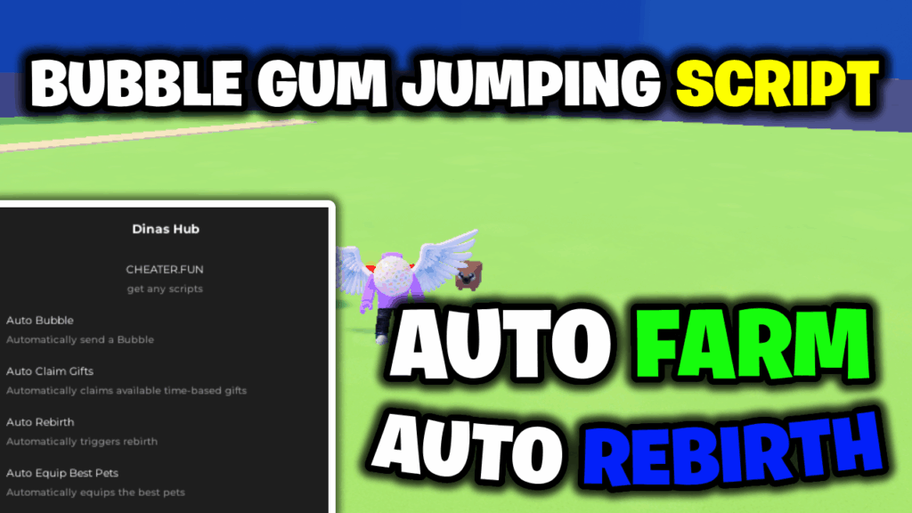 [NEW🫧] Bubble Gum Jumping Script – *Auto Farm & Auto Rebirth* ROBLOX
