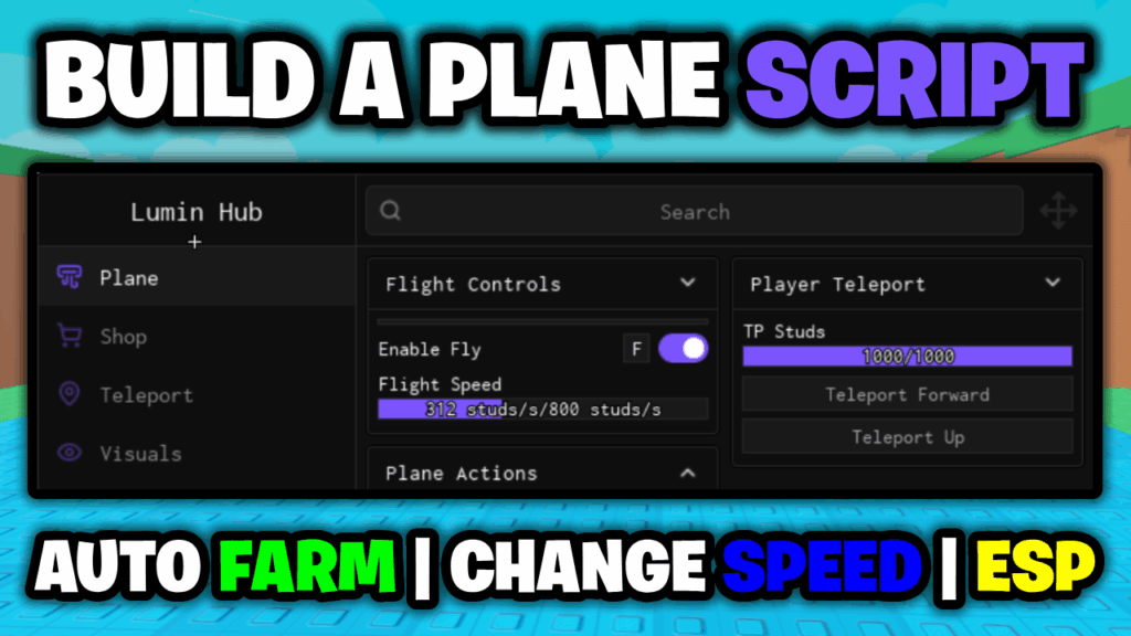 [✈️BEST] Build A Plane Script – *Auto Farm & Change Fly Speed* ROBLOX