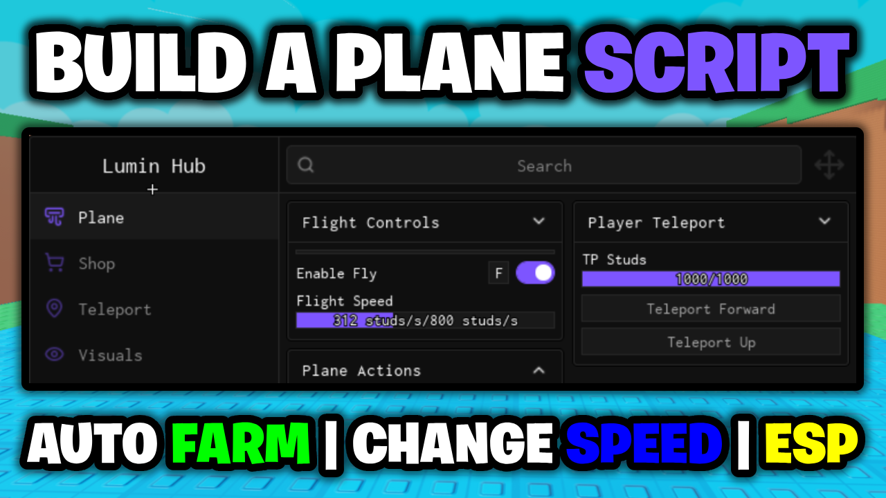 [✈️BEST] Build A Plane Script – *Auto Farm & Change Fly Speed* ROBLOX