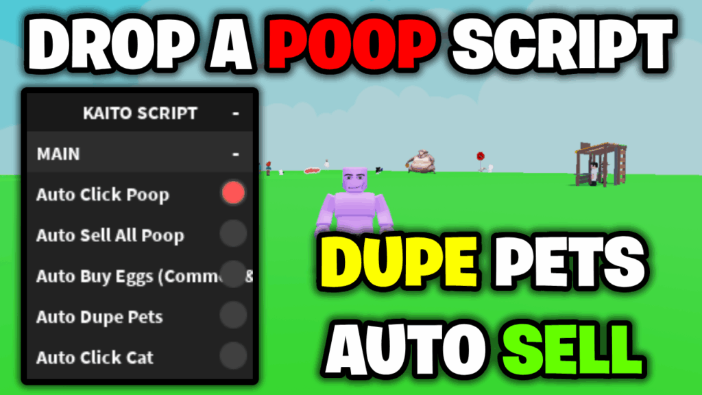 [BEST💩] Drop A Poop Script – *Auto Dupe Pets & Auto Farm* ROBLOX