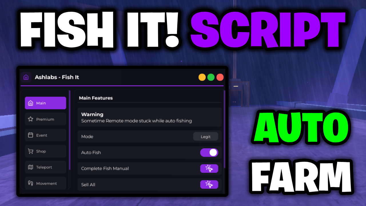 [⭐BEST] Fish It! Script – *Auto Farm, Auto Sell & More* ROBLOX