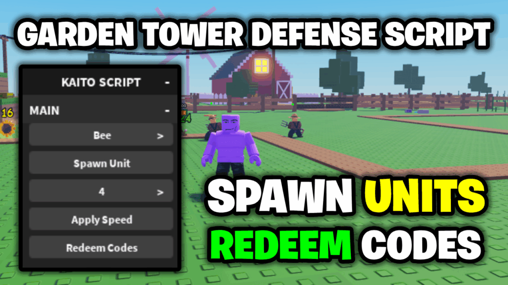 [🏡NEW] Garden Tower Defense Script – *Spawn Any Units* ROBLOX (NO KEY!)