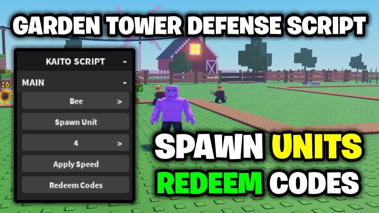 [🏡NEW] Garden Tower Defense Script – *Spawn Any Units* ROBLOX (NO KEY!)