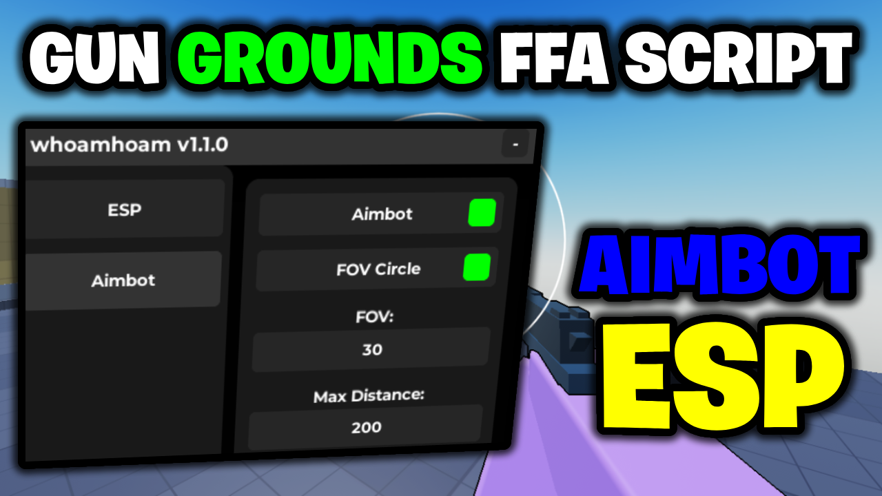[⭐NEW] Gun Grounds FFA Script – *Aimbot & ESP* ROBLOX (NO KEY!)