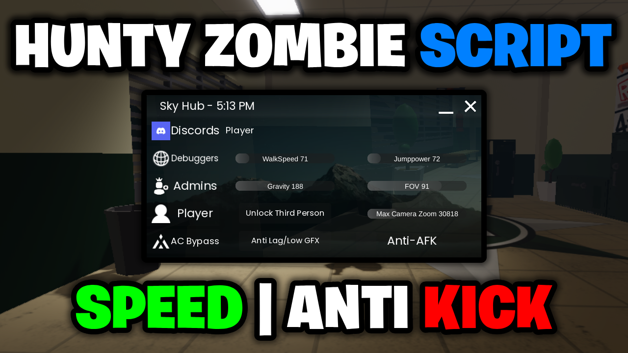 [NO KEY🔑] Hunty Zombie Script – *Speed & More* [Works On Mobile & PC] ROBLOX