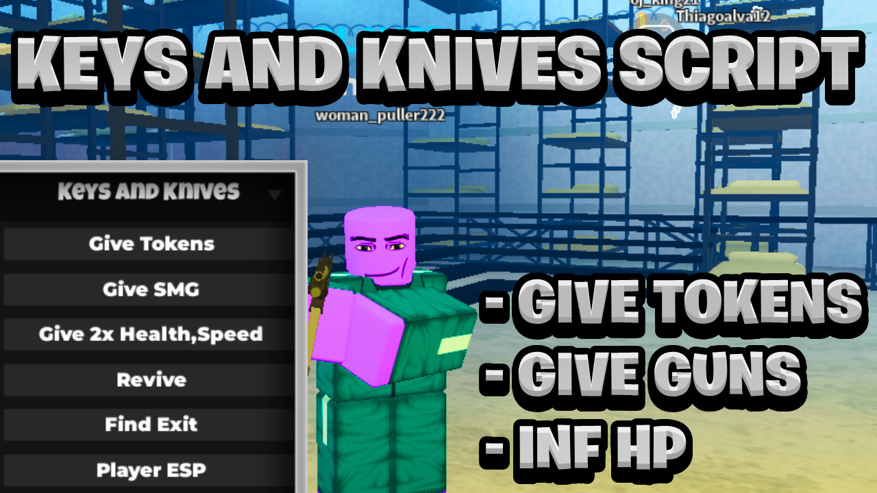 [NEW BEST] Keys And Knives Script Pastebin – (ROBLOX) *Give Tokens & Give Guns*