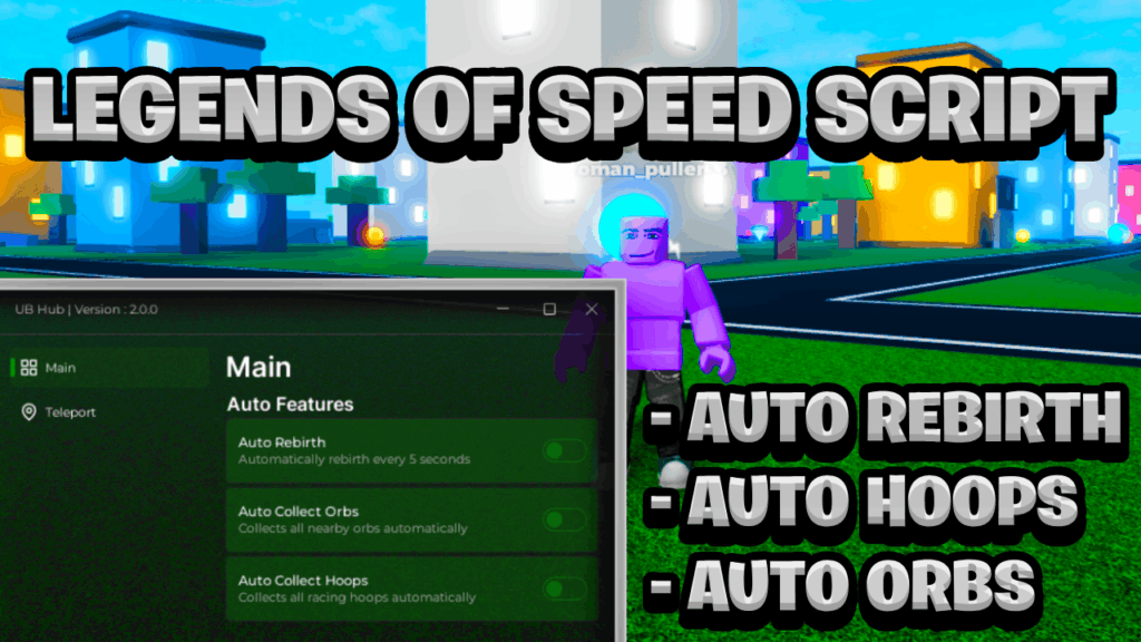 [OP NEW] Legends Of Speed Script Pastebin – (ROBLOX) *Auto Rebirth & Auto Farm*
