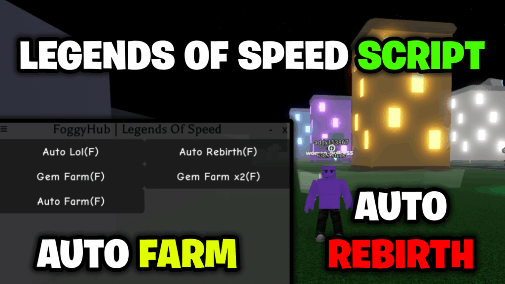 [💎NEW] Legends Of Speed Script – *Auto Farm & Auto Rebirth* ROBLOX