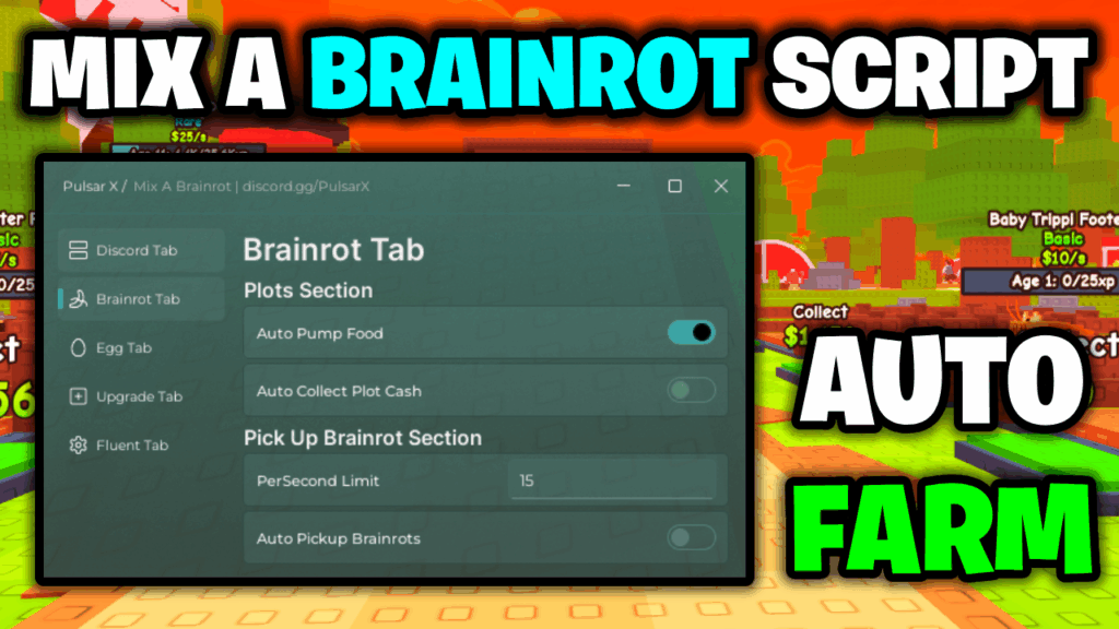 [💎BEST] Mix A Brainrot Script – *Auto Pickup Brainrots & More* ROBLOX