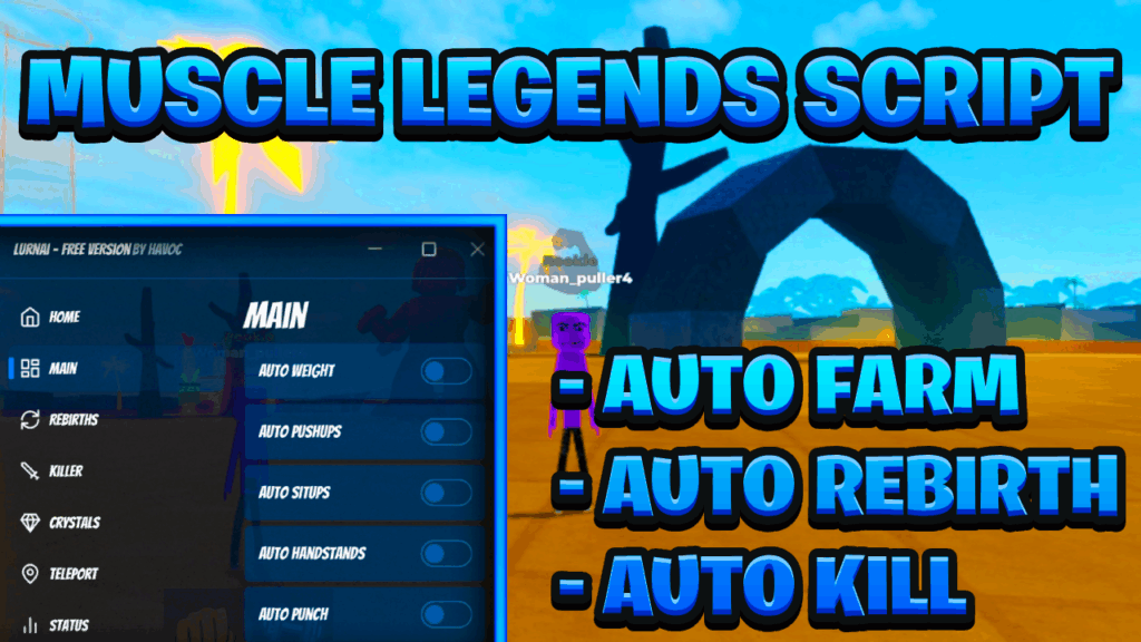 [BEST OP] Muscle Legends Keyless Script Pastebin – (ROBLOX) *Auto Farm & Auto Kill*