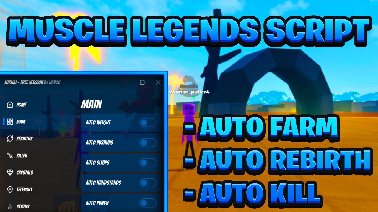 [BEST OP] Muscle Legends Keyless Script Pastebin – (ROBLOX) *Auto Farm & Auto Kill*