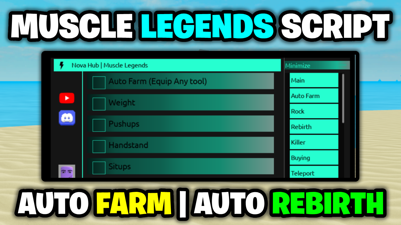 [💪NEW] Muscle Legends Script – *Auto Farm & Auto Rebirth* ROBLOX
