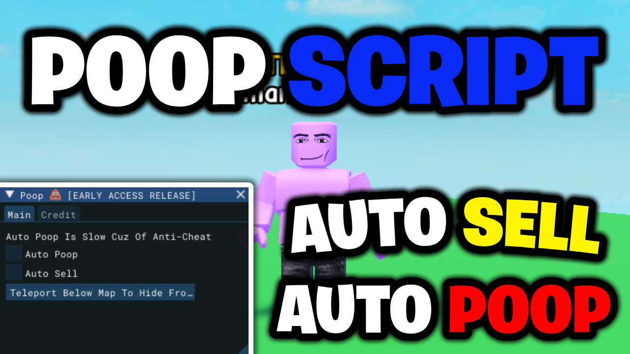 [NEW💩] ROBLOX Poop Script – *Auto Farm & Auto Sell* Pastebin