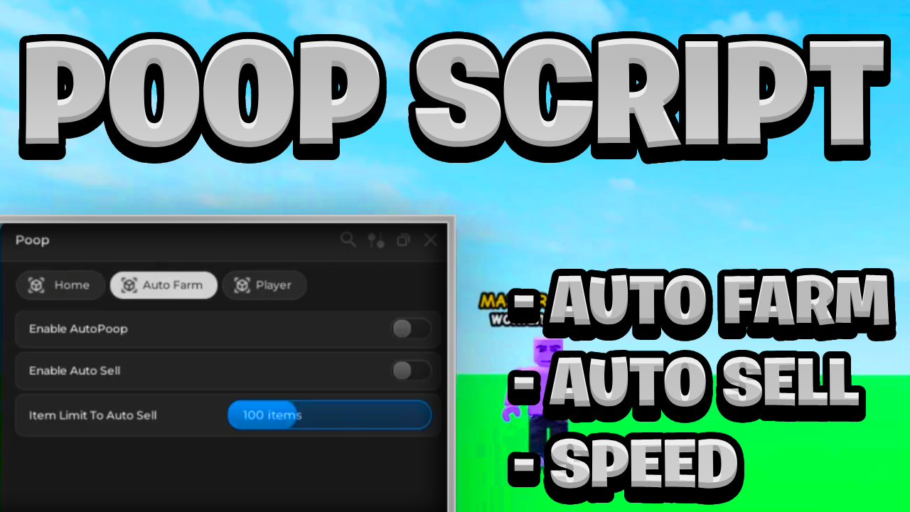 [NEW BEST] Poop Keyless Script Pastebin – (ROBLOX) *Auto Farm & Auto Sell* Exploit