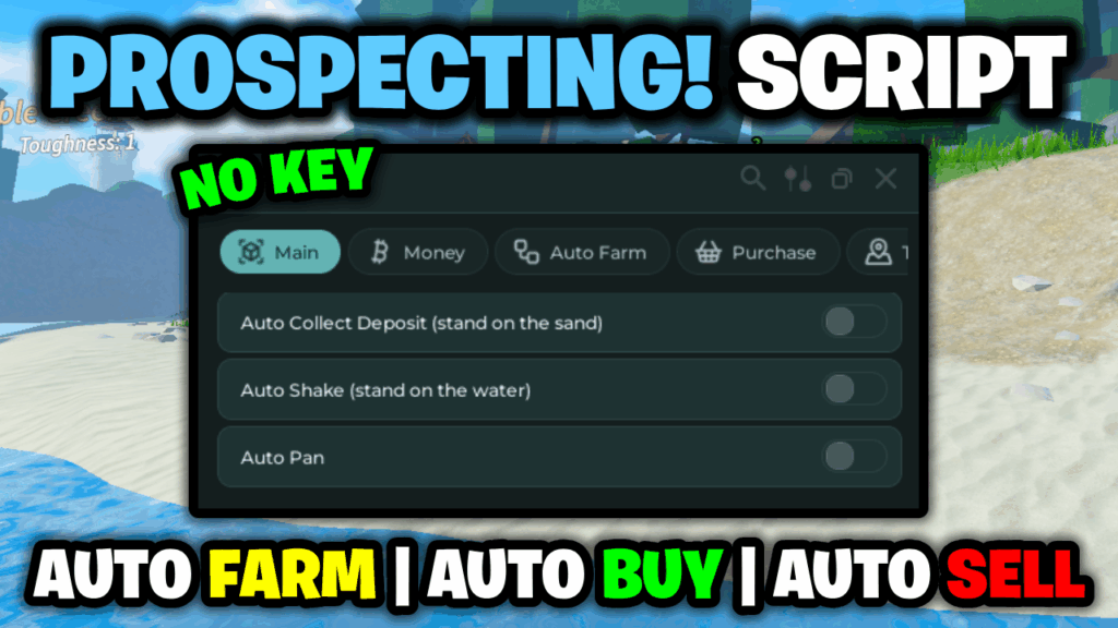 [BEST⭐] Prospecting! Script – *Auto Farm* NO KEY! ROBLOX + U7BUY Review