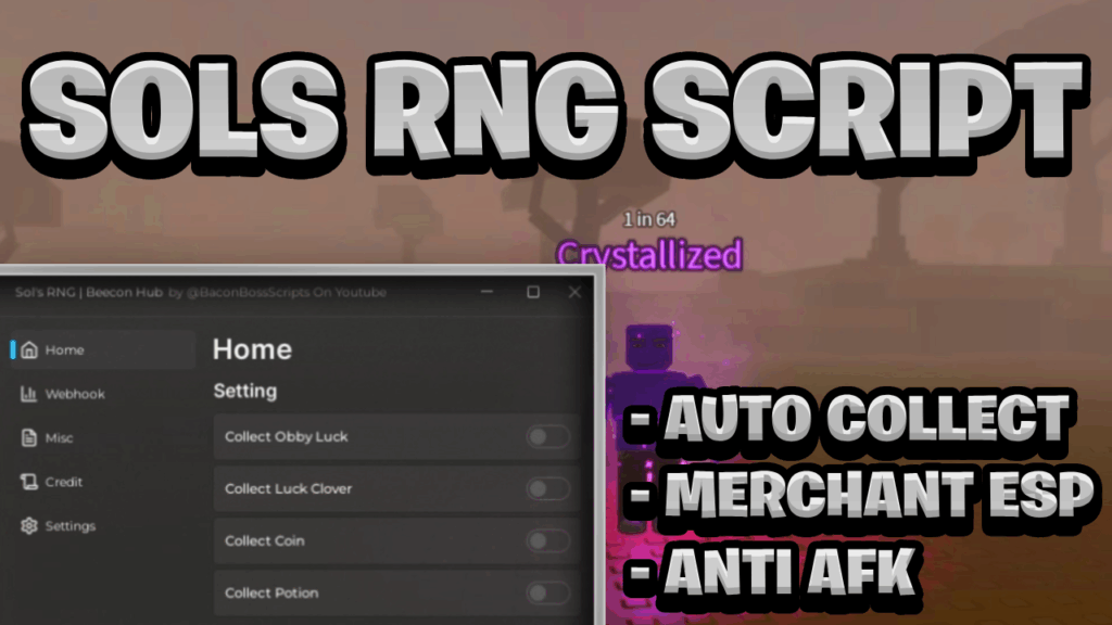 [NEW OP] Sol’s RNG Script Pastebin – (ROBLOX) *Auto Collect* [Works On Mobile & PC]