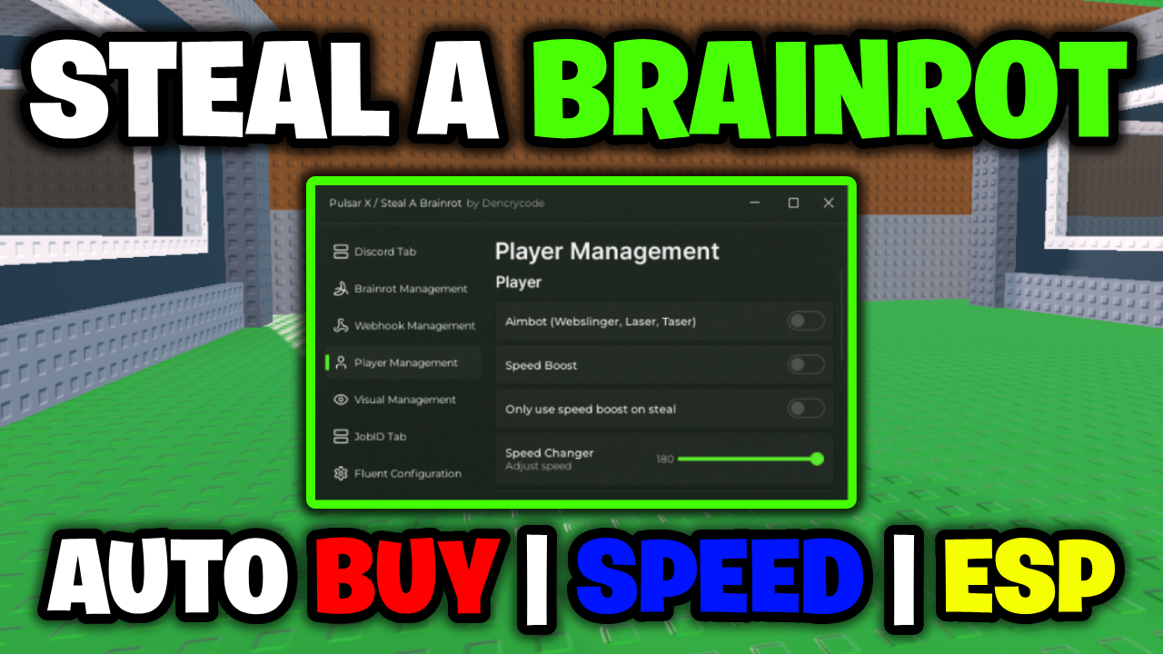 [💎OP] Steal A Brainrot Script – *Auto Buy, Speed & More* ROBLOX