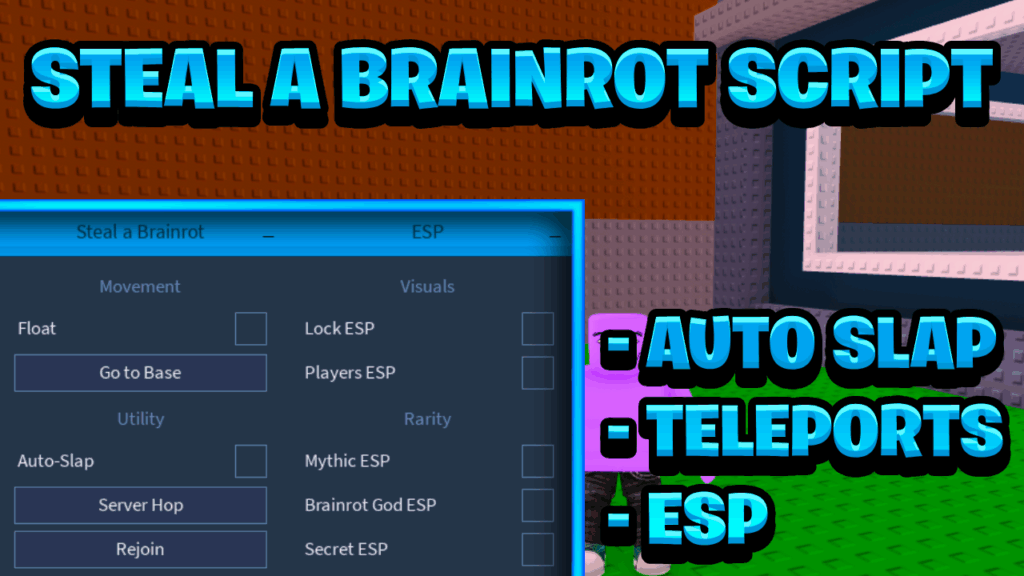 [NEW OP] Steal A Brainrot Keyless Script Pastebin – (ROBLOX) *Auto Slap* Exploit