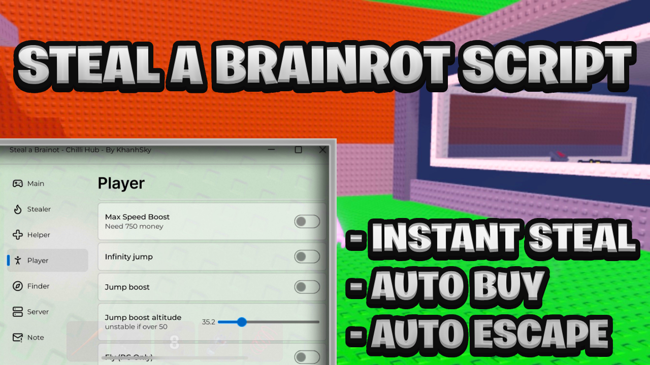 [BEST NEW] Steal A Brainrot Keyless Script Pastebin – (ROBLOX) *Instant Steals*