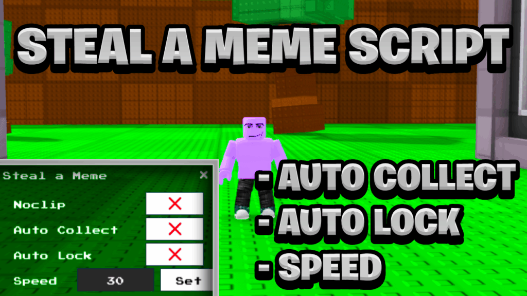 [NEW BEST] Steal A Meme Script Pastebin – (ROBLOX) *Auto Collect & Auto Lock*