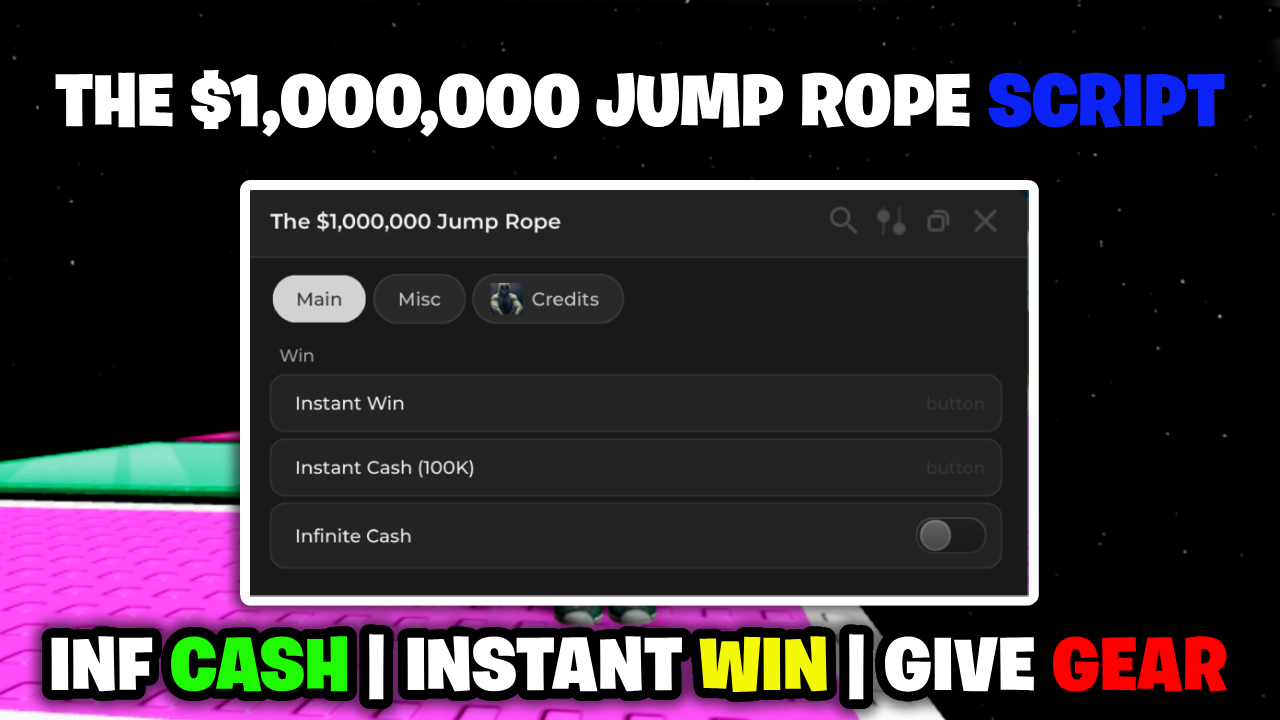 [INF💸] The $1,000,000 Jump Rope Script – *Infinite Cash & Instant Win* ROBLOX