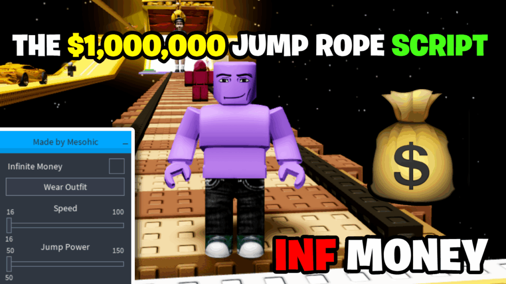 [💸INF] The $1,000,000 Jump Rope Script – *Inf Money* [Works On Mobile & PC]