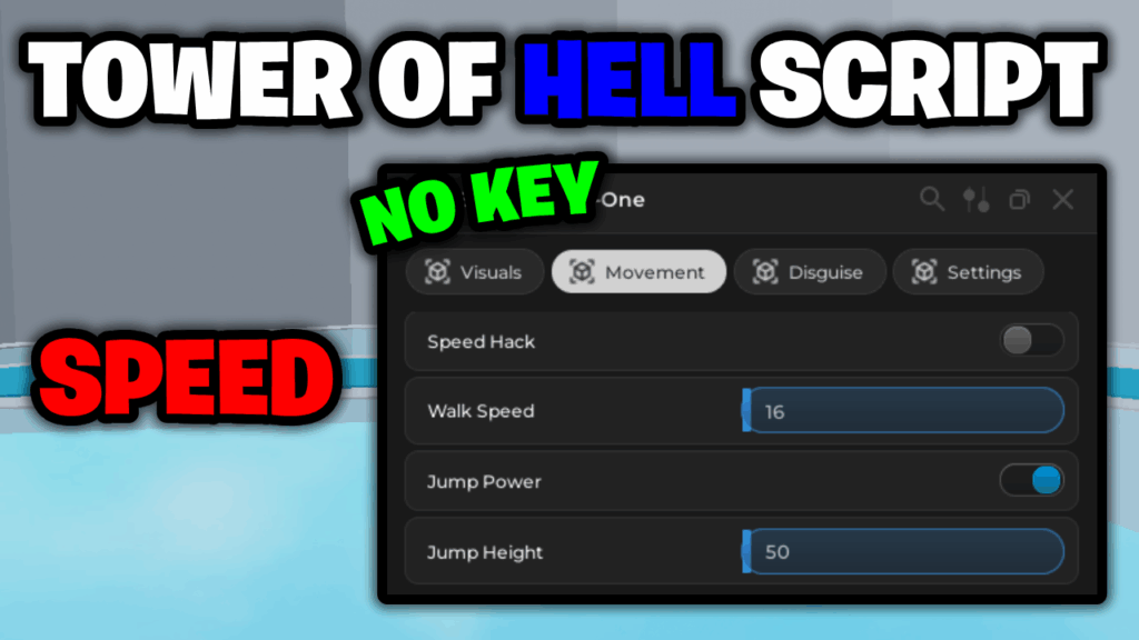[NEW⭐] Tower Of Hell Script – *Speed & More* [Works On Mobile & PC] ROBLOX