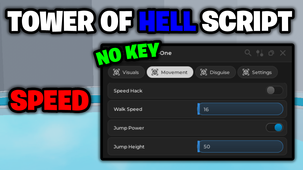 [NEW⭐] Tower Of Hell Script – *Speed & More* [Works On Mobile & PC] ROBLOX