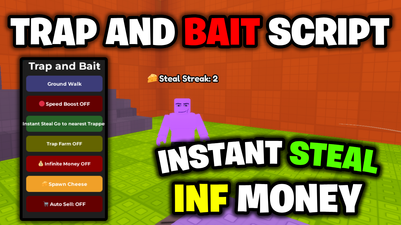[INF💸] Trap And Bait Script – *Instant Steal & Infinite Money* ROBLOX
