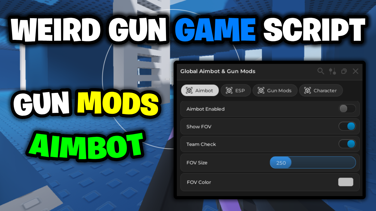 [💎BEST] Weird Gun Game Script – *Gun Mods, Aimbot & ESP* ROBLOX